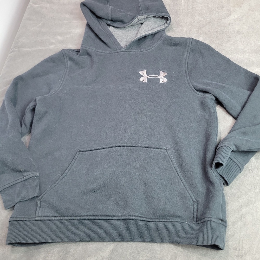 Under‎ Armour Kids Charcoal Grey Charged Cotton Storm ColdGear Hoodie YLG